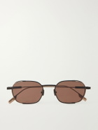 Zegna - Round-Frame Titanium Sunglasses