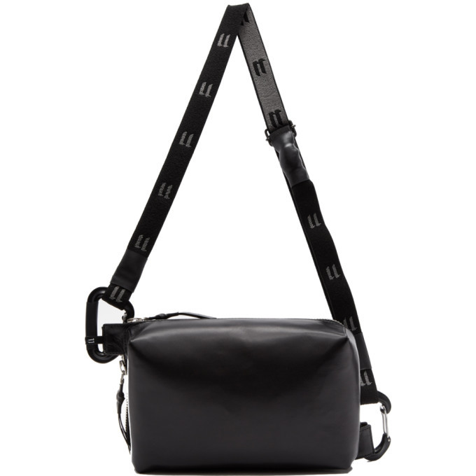 11 by Boris Bidjan Saberi Black Logo Cross Body Pouch 11 by Boris