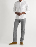 James Perse - Birdseye Stretch-Cotton Twill Trousers - Gray