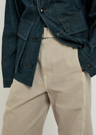 Lemaire Twisted Belted Denim Trousers Natural