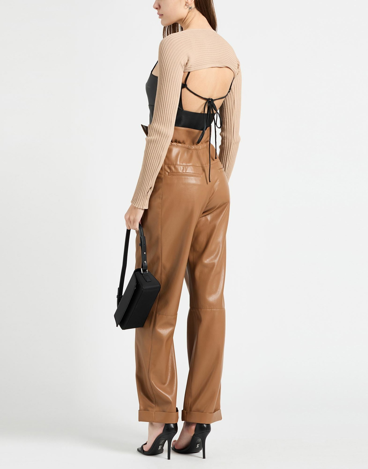 Andreādamo Womens Shrug Sand