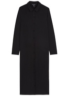Eileen Fisher Stretch-jersey Midi Shirt Dress Black