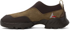 ROA Brown Slip On Sneakers