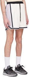 John Elliott Off-White Vintage Varsity Shorts