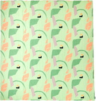 Cold Picnic Green & Khaki Aviary Early Spring Late Summer Queen Quilt
