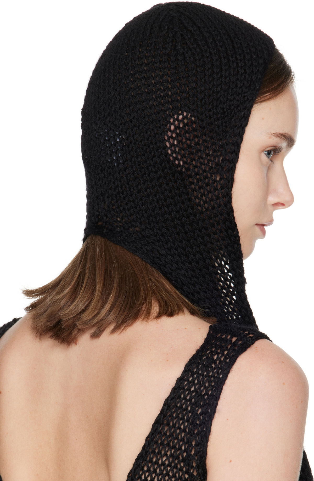 ISSEY MIYAKE Black Panini Balaclava