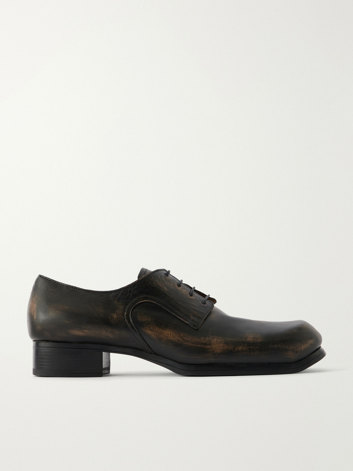 Maison Margiela - Float Leather Oxford Shoes - Black
