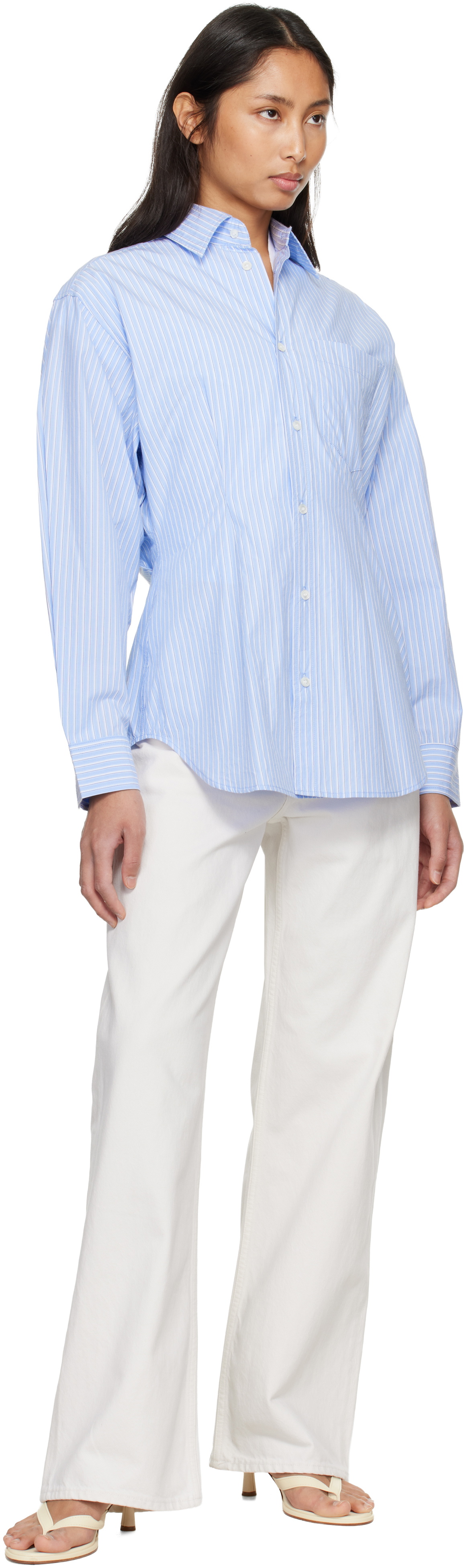 AGOLDE Blue Cinch Shirt