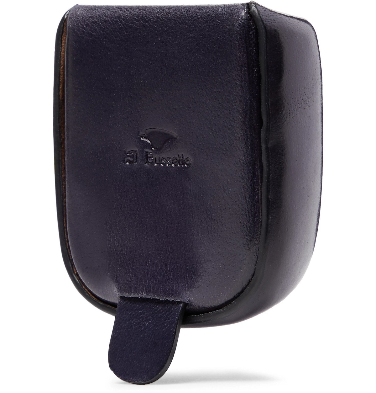 Il Bussetto - Polished-Leather Earbuds Case - Blue