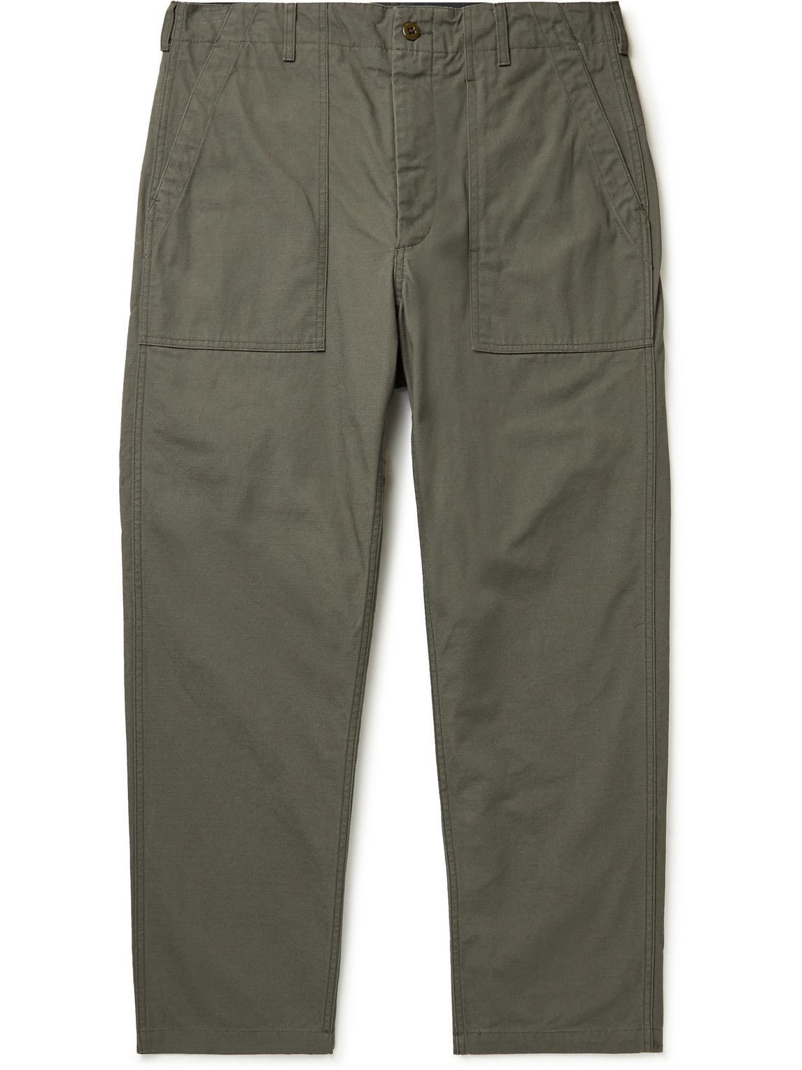Engineered Garments - Straight-Leg Cotton-Ripstop Trousers - Green ...