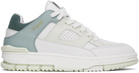 Axel Arigato White & Green Area Lo Sneakers
