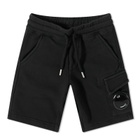 C.P. Company Undersixteen Women's Lens Sweat Short in Black