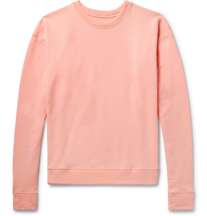Photo: The Elder Statesman - Fleece-Back Cotton-Jersey Sweatshirt - Pink