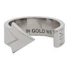 IN GOLD WE TRUST Silver Arrow Ring