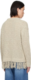 Youth Green Tassel Sweater