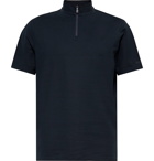Bogner - Alain Cotton-Blend Piqué Half-Zip Golf Polo Shirt - Blue