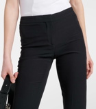 Alexander McQueen High-rise crêpe straight pants