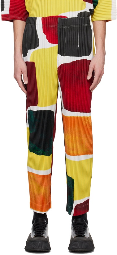 Photo: HOMME PLISSÉ ISSEY MIYAKE Multicolor Landscape Trousers