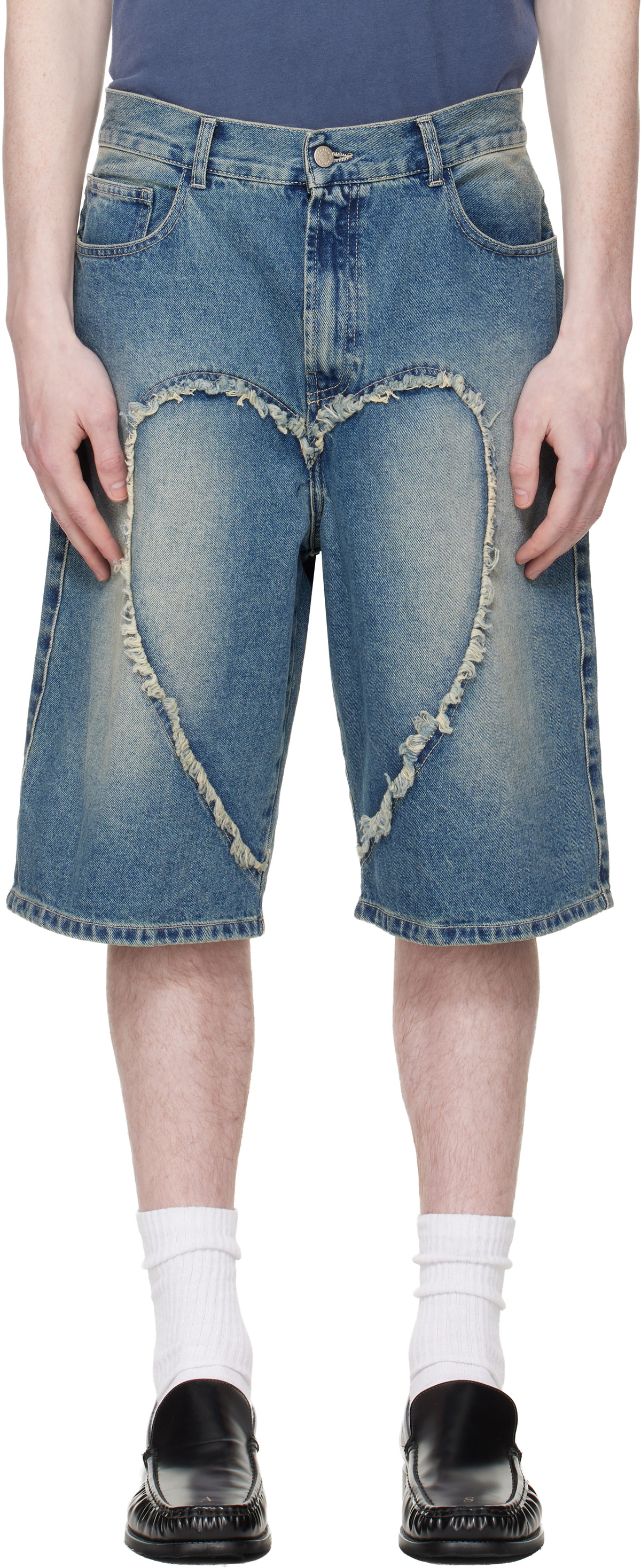 Carne Bollente Blue 'The Love' Denim Shorts