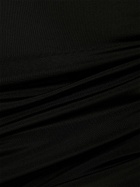 NENSI DOJAKA - Glossy Cutout Asymmetric Mini Dress