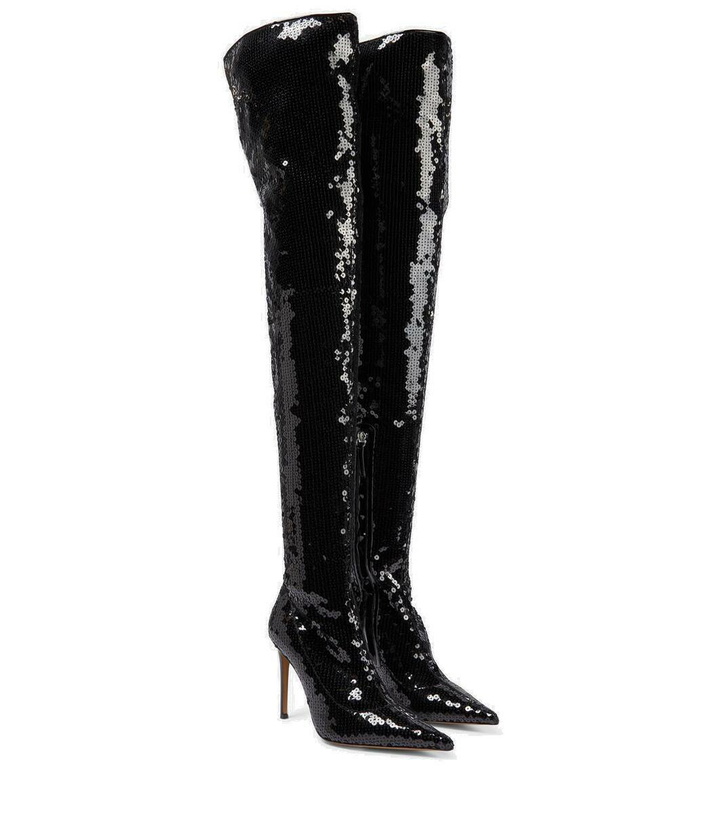Photo: Alexandre Vauthier Elixir sequined over-the-knee boots