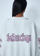Balenciaga Logo Motif Sweatshirt Dress