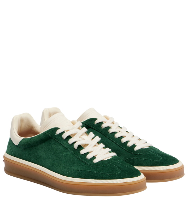 Photo: Loro Piana Tennis Walk suede sneakers