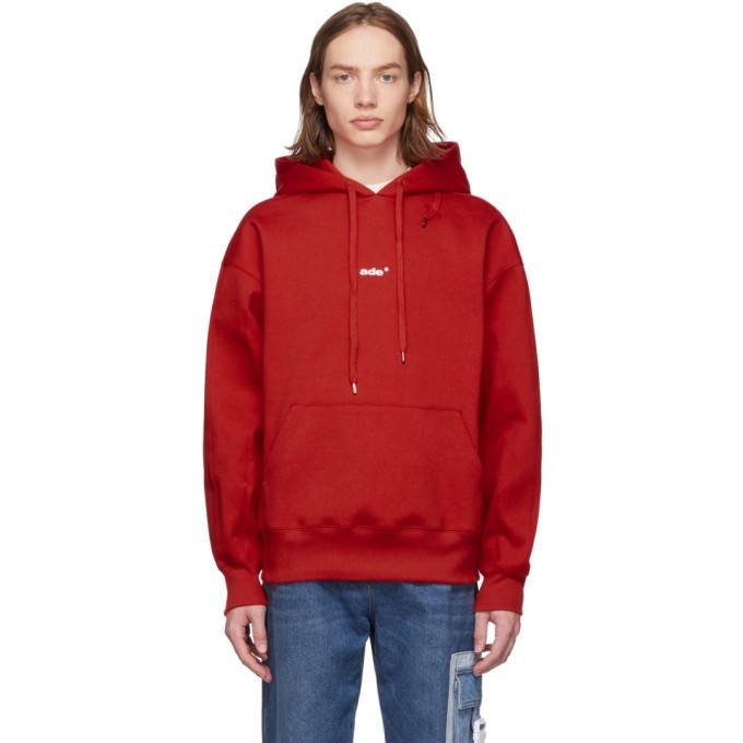 Photo: ADER error Red Small Logo Hoodie