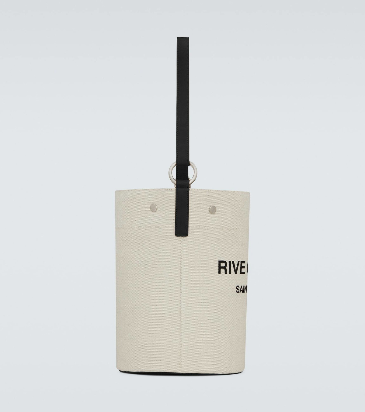 【SAINT LAURENT】RIVE GAUCHE BUCKET BAG Yves Saint Laurent Rive Gauche Linen Bucket Bag White
