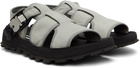 Jil Sander Grey Nabuk Sandals