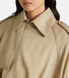 The Frankie Shop Elva twill trench coat