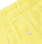 Entireworld - Slim-Fit Organic Cotton-Jersey Boxer Shorts - Yellow