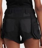 Mugler Belted cotton cargo shorts