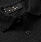 Belstaff - Slim-Fit Logo-Embroidered Cotton-Piqué Polo Shirt - Black