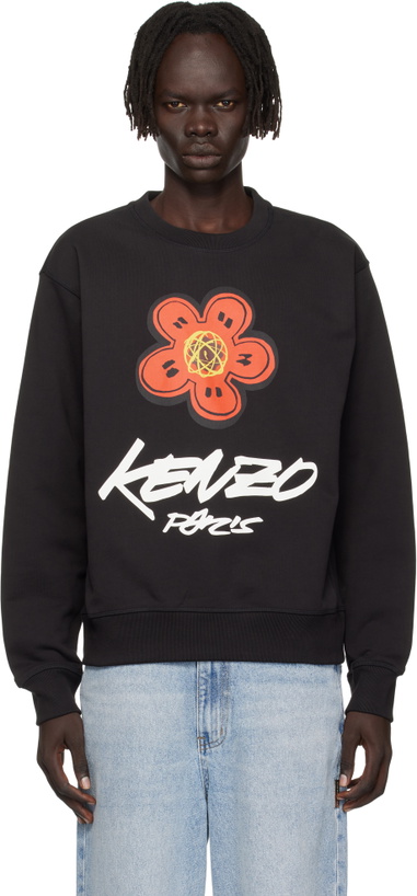 Photo: Kenzo Black Kenzo Paris Futura 2000 Edition Cotton Sweatshirt