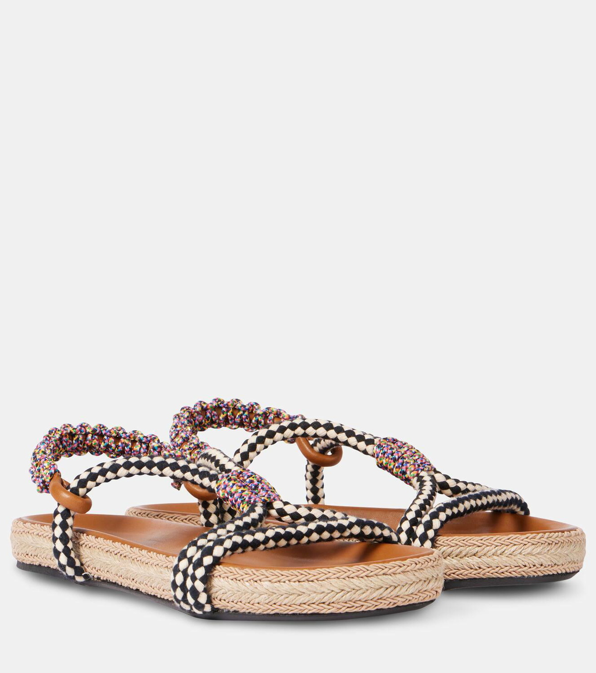 Isabel Marant Waltee leather-trimmed espadrilles