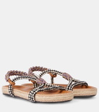 Isabel Marant Waltee leather-trimmed espadrilles