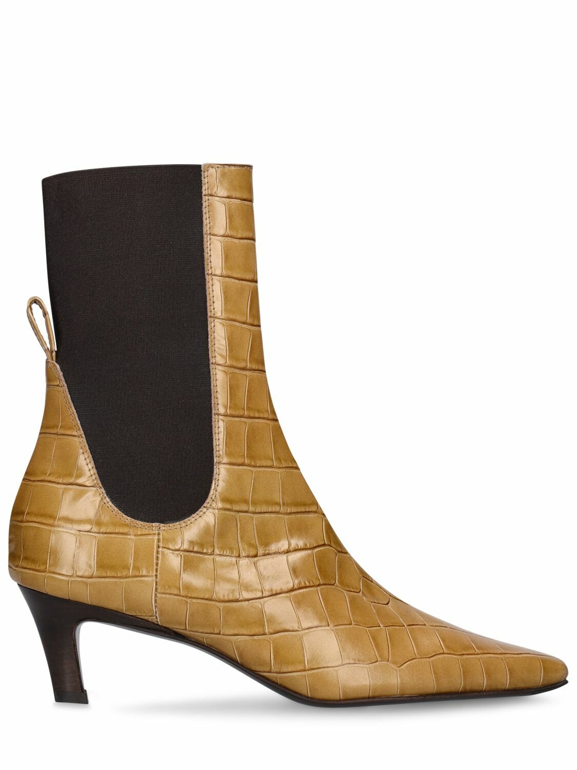 Photo: TOTEME - 50mm The Mid-heel Leather Boots
