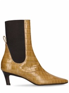 TOTEME - 50mm The Mid-heel Leather Boots