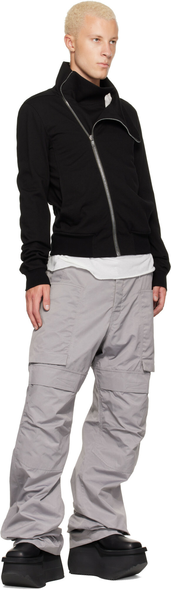 Rick Owens Gray Tower Stefan Cargo Pants