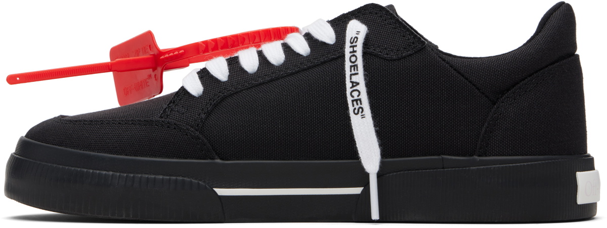 Off-White Black Vulcanized Low Sneakers