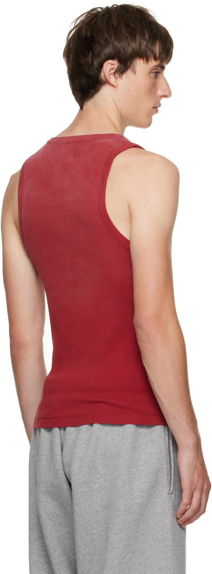 Entire Studios Red Rib Tank Top