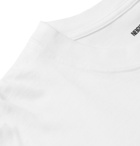 Neighborhood - Bar & Shield Logo-Print Cotton-Jersey T-Shirt - White