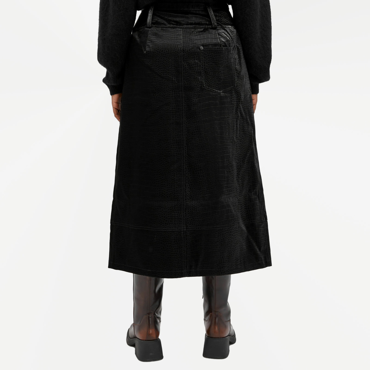 House Of Sunny Women's Low Rider Ink Skirt in Noir