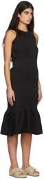 CFCL Black Fluted 1 Maxi Dress