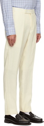 Polo Ralph Lauren Off-White Linen Suit Trousers