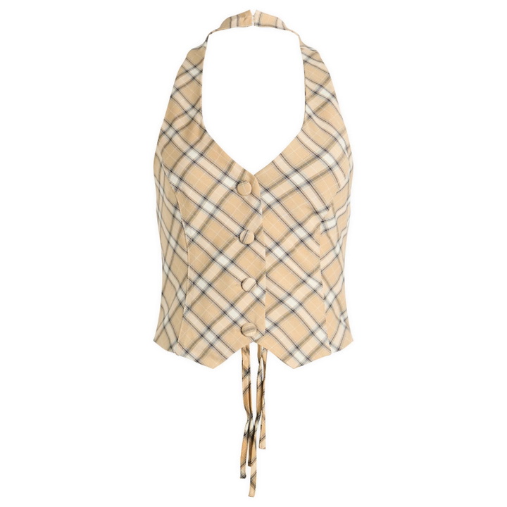Photo: House Of Sunny Women's Sloane Check Waistcoat in Multi