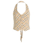House Of Sunny Women's Sloane Check Waistcoat in Multi