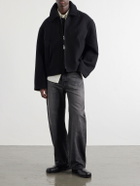 Studio Nicholson - Wool and Cashmere-Blend Zip-Up Blouson Jacket - Black