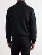 TOM FORD - Suede and Milano Stitch Wool Bomber Jacket - Black